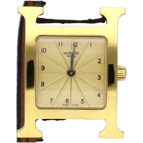 Hermès H Hour - Women's gold-plated watch