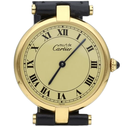 Cartier Must by Cartier - Watch in silver-gilt
