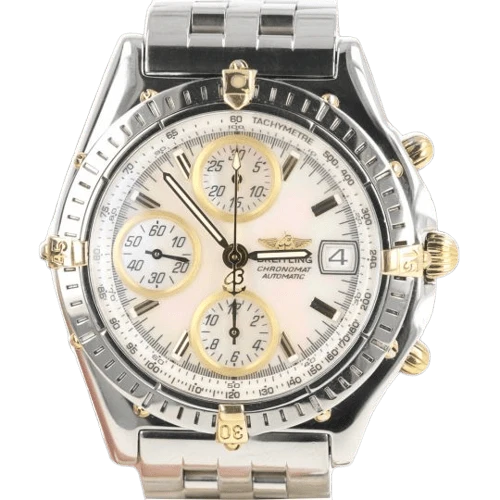 Breitling Chronomat - Yellow gold and steel chronograph watch