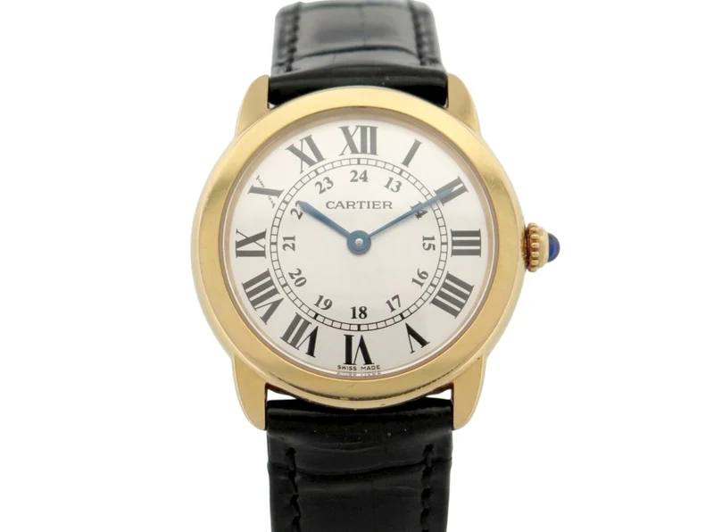 Cartier Ronde Solo - 29 mm watch in yellow gold and steel