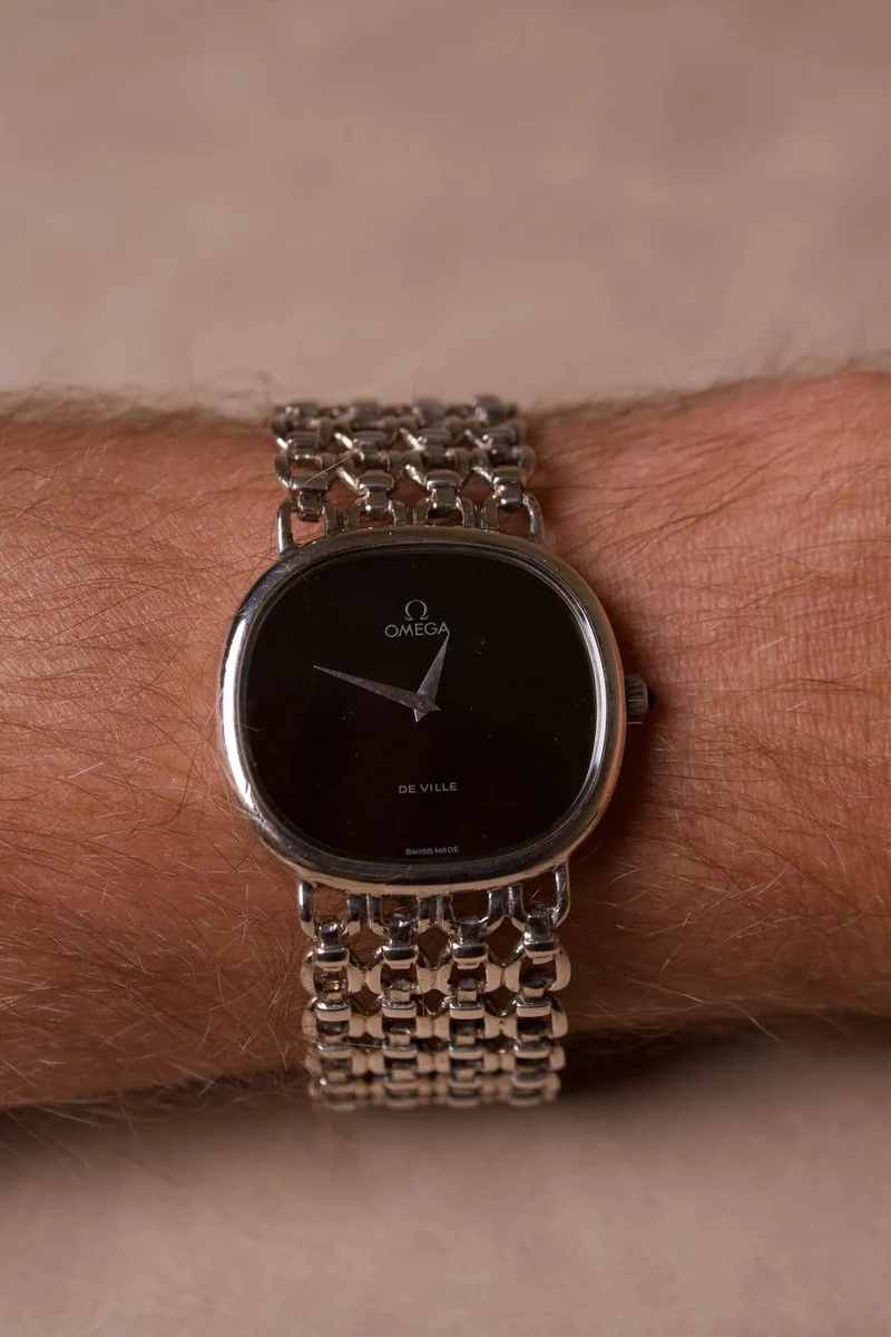 Omega Silver Games - Jewel watch in silver and onyx
