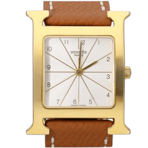 Hermès Hour H - Gold-plated watch
