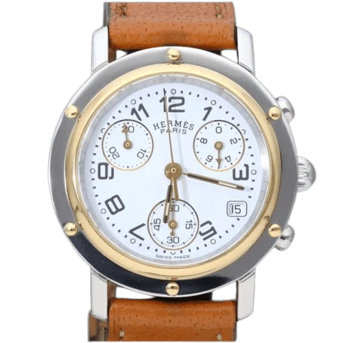 Hermès Clipper Chronograph - Steel watch