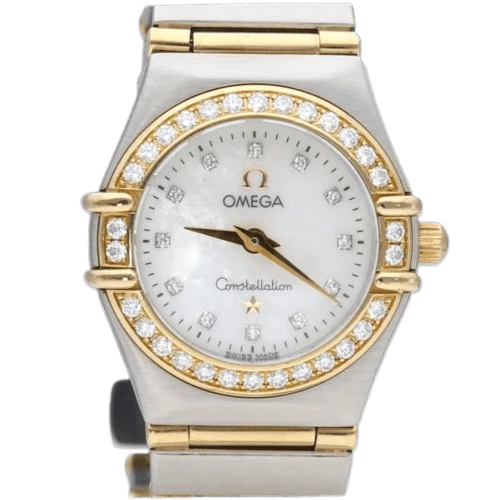 Omega Constellation - Mini 22.5 mm watch in yellow gold, steel, and diamonds
