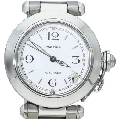 Cartier Pasha C - 35 mm automatic steel watch