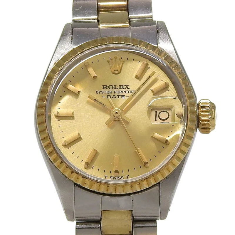 Rolex Oyster Perpetual Date - Automatic watch in steel and yellow gold