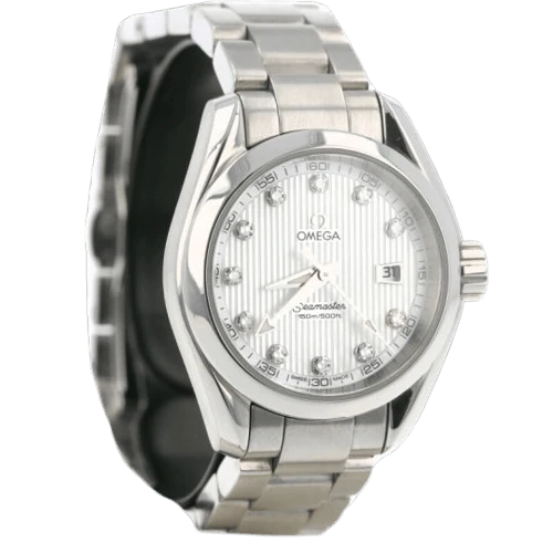 Omega Seamaster Aqua Terra - Lady's watch in steel and diamonds