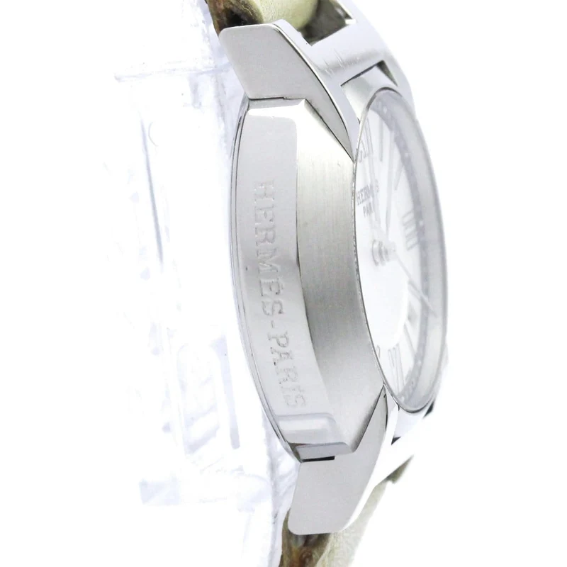 Hermès Nomad - Stainless steel and leather quartz watch