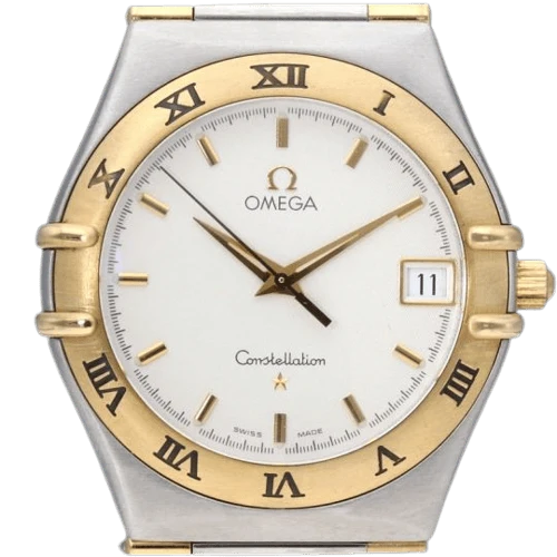 Omega Constellation - Men's watch in yellow gold and steel