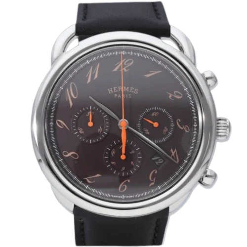 Hermès Arceau - Steel chronograph watch