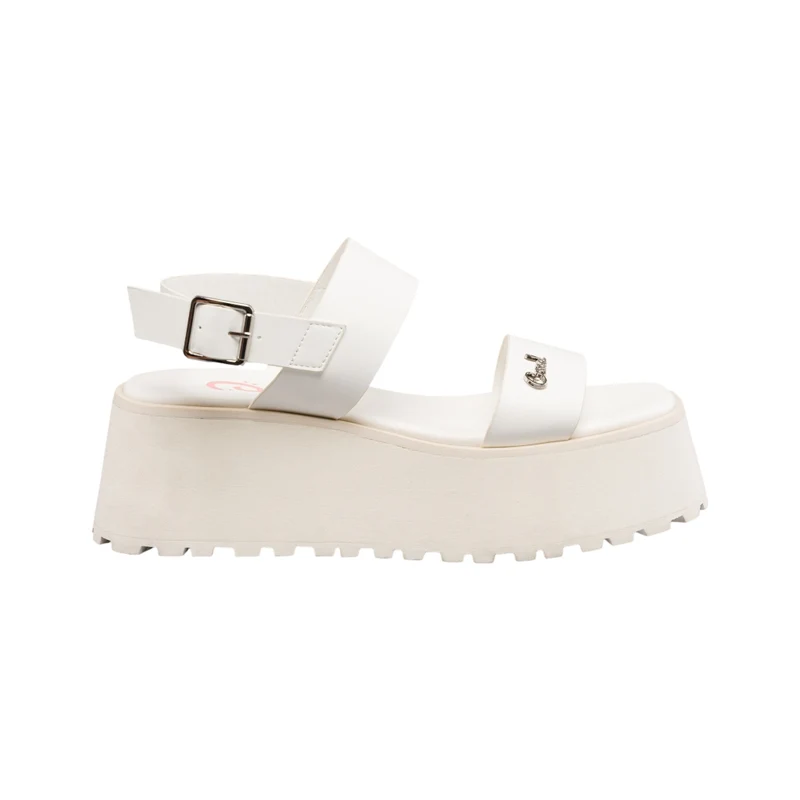 Coral Sandalias de Plataforma Toscana Blanco, para Mujer