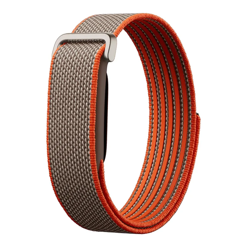 Corea nylon clásico Fitbit Air (gris/naranja)