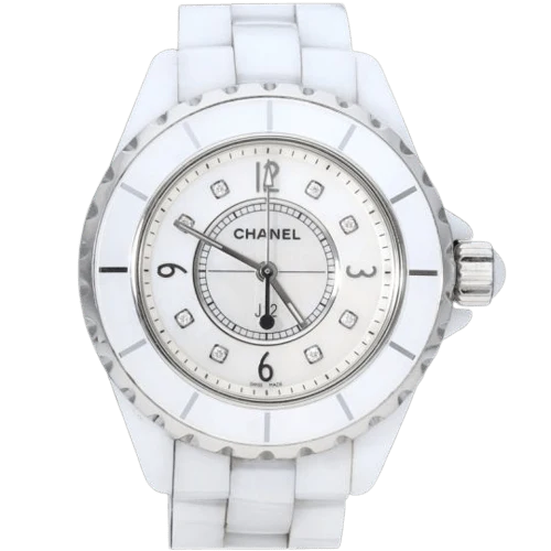 Chanel J12 - 33 mm ceramic and diamond watch