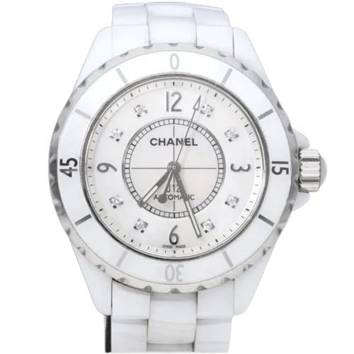 Chanel J12 - 38 mm watch in ceramic and diamonds