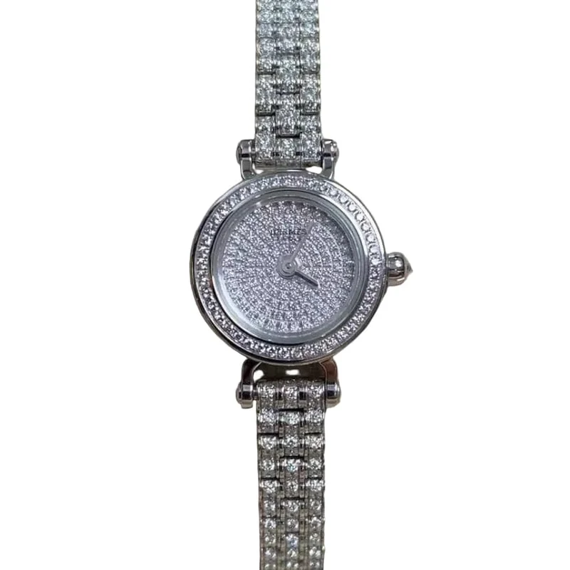 Hermès Faubourg - White gold and diamond watch