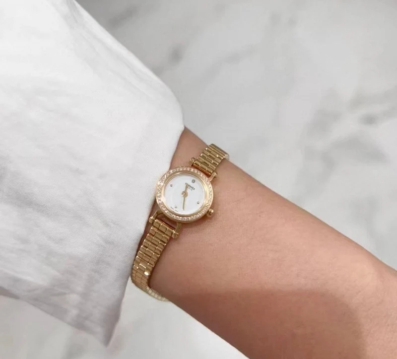 Hermès Faubourg - Rose gold and diamond watch