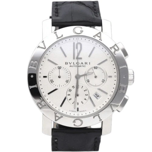 Bulgari - Steel chronograph watch