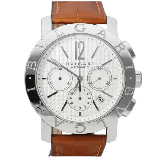 Bulgari - Steel chronograph watch