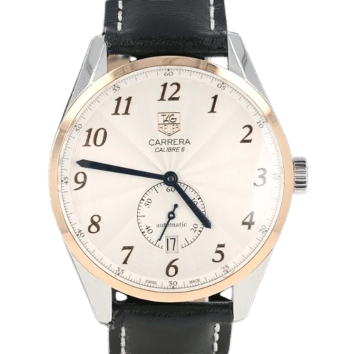 TAG Heuer Carrera - Calibre 6 watch in yellow gold and steel