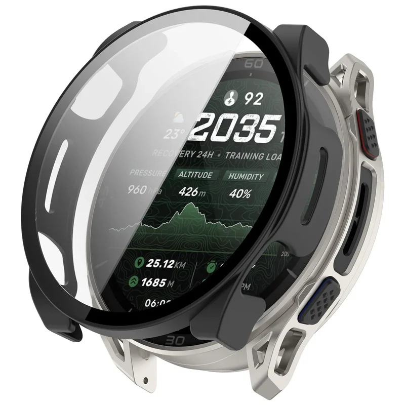 Funda rígida con cristal Amazfit Cheetah 2 Ultra (negro)