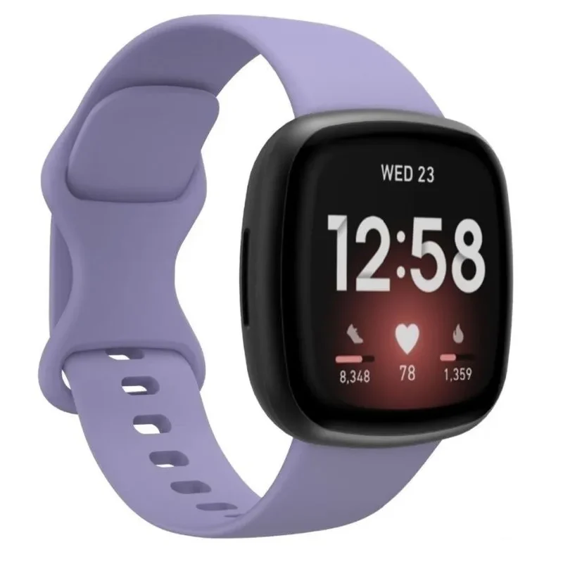 Correa silicona Fitbit Versa 3 (lavanda)