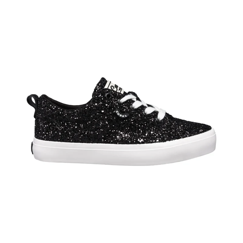 Coral Tenis Casual Serafina Negro Glitter, para Mujer
