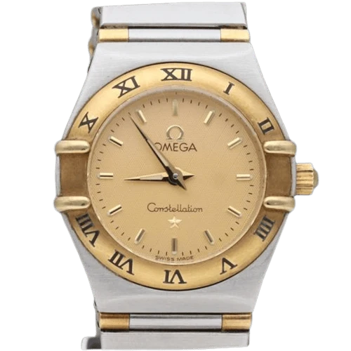Omega Constellation - Women's watch in yellow gold and steel