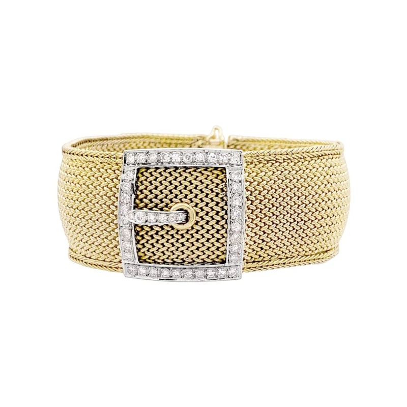Jaeger-LeCoultre Belt - Secret watch in yellow gold, white gold and diamonds