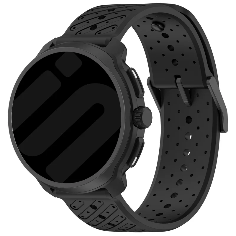 Correa silicona a rayas Suunto Core 2 (negro)