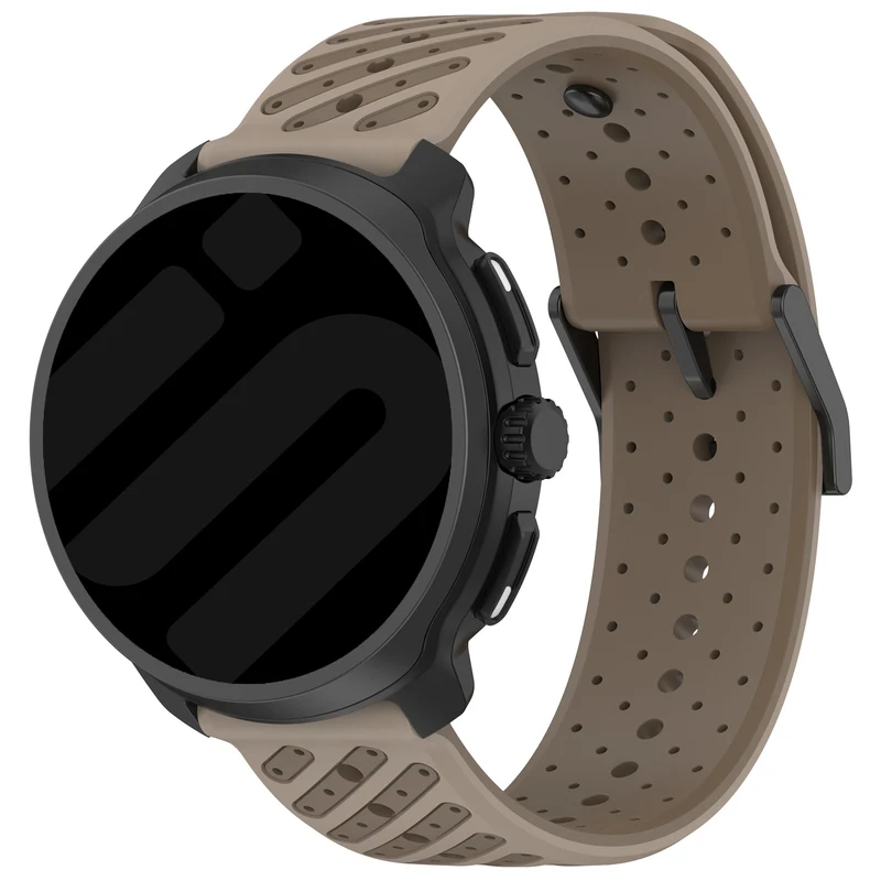 Correa silicona a rayas Suunto Core 2 (marrón)