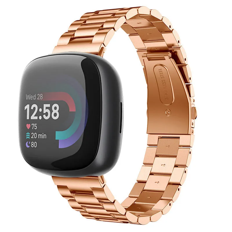 Correa acero Fitbit Sense 2 (oro rosa)