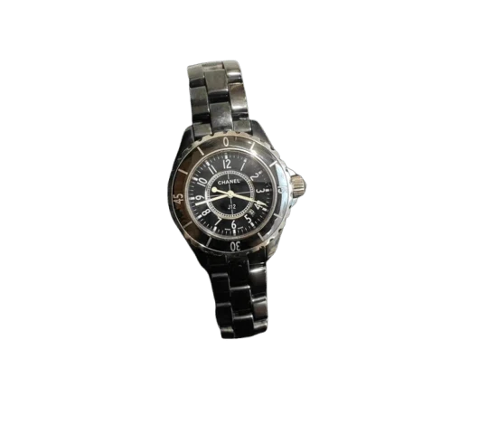 Chanel J12 - Steel watch, ceramic and black dial