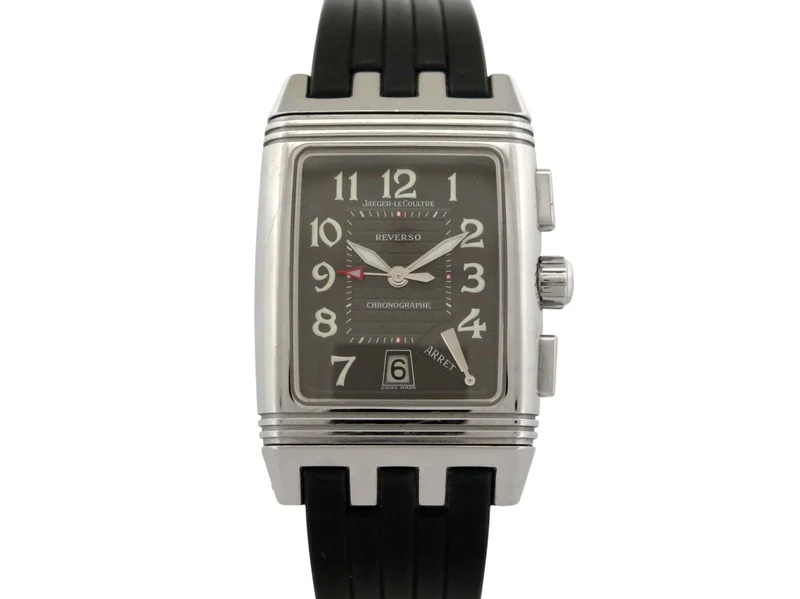 Jaeger-LeCoultre Reverso Gran Sport - Retrograde chronograph watch in steel