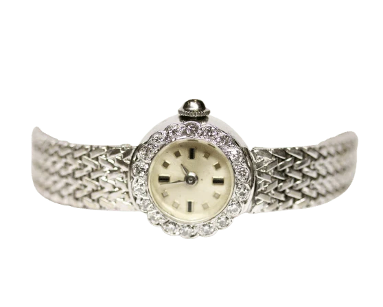 1950 watch in white gold and diamonds