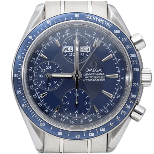 Omega Speedmaster - 40 mm Day-Date chronograph watch in steel