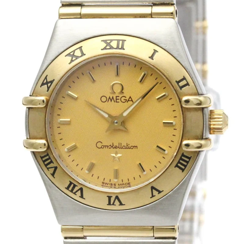 Omega Constellation - Quartz watch in steel and yellow gold