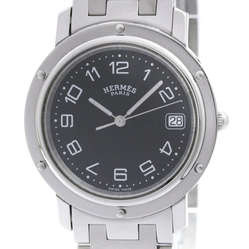 Hermès Clipper - Quartz watch in stainless steel