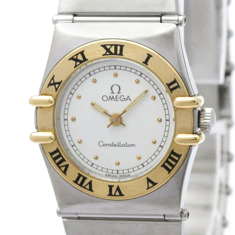 Omega Constellation - Quartz watch in steel and yellow gold